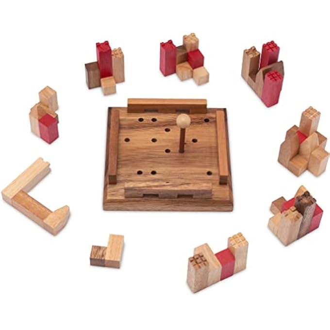 CASTLE - CASTLE - 3D PUZZLE - THINKING GAME - PUZZLE GAME - MONTESSORI - PATIENCE GAME - WOODEN LOGIC GAME WITH MANY GAME VARIATIONS - Image 3